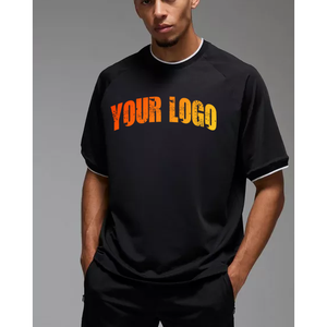 Fabricantes de Ropa, Ropa Urbana Personalizada, Camiseta Corta de Algodón con Estampado Personalizado, Corte Cuadrado, Camiseta Desgastada con Lavado Ácido para Hombre - Product Image 4