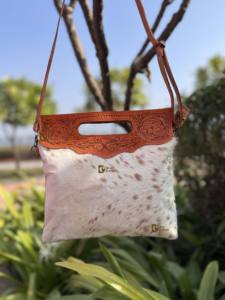 Western Cowhide Fur Hand Tooled Leather Handbag Stylish Collection <b>Sling</b> <b>Bag</b> Carving Bohemian <b>Bags</b> Hot Selling <b>Bags</b> for <b>Women</b> - Product Image 2