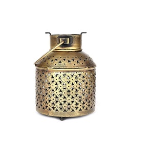Vintage Iron <b>Lantern</b> With Classic Metal Decorative <b>Candle</b> Holder for Restaurants Banquets & <b>Outdoor</b> Events - Product Image 1