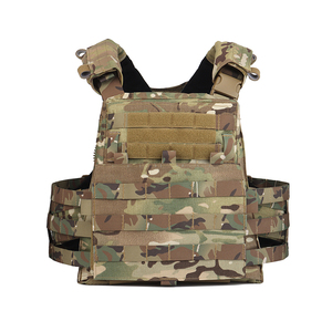 Gilet tactique d'extérieur réglable avec système MOLLE, pochettes modulaires, tissu camouflage durable pour usage extérieur - Product Image 4