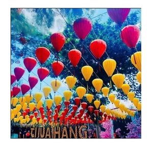 Handmade Vietnamese Silk <b>Lanterns</b> Traditional Hanging <b>Lanterns</b> for Wedding Decor - Product Image 4