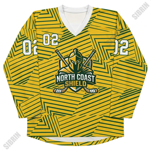 Maillot de hockey personnalisé sublimé de qualité supérieure Sibrin |   100% polyester, nom et numéro d'équipe personnalisés, toutes tailles |   Hockey sur glace pour adultes - Product Image 1