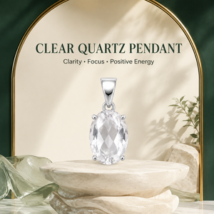 Pendentif en pierre précieuse de quartz clair - Product Image 3
