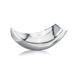 Modern Day Accents Cucha - Tazón Pequeño Decorativo de Aluminio Dorado Brillante para Nueces, Llaves, Centro de Mesa - Product Image 1