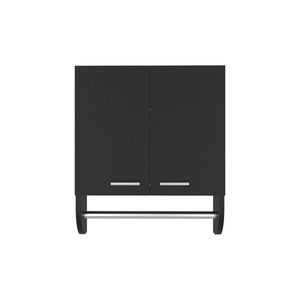 Armoire à pharmacie noire Riley avec barres porte-serviettes pour salle de bain - Product Image 6