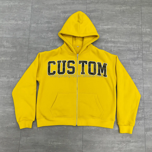 เสื้อฮู้ดดี้ครอปพิมพ์ลายสกรีนทรงโอเวอร์ไซส์ ผ้าเฟรนช์เทอร์รี่คุณภาพสูง 100% ผ้าฝ้ายเนื้อหนา จากกวางโจว ซางซาง คัสตอม - Product Image 2