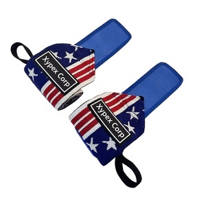 Custom Logo USA Flag Gym Wrist Wraps Breathable Soft Lightweight Foldable Comfortable Professional Protection <b>Weight</b> <b>Training</b> - Product Image 3