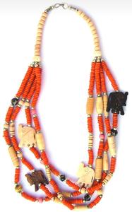 Handcrafted Bone Layered <b>Necklace</b> <b>Statement</b> Fashion Jewelry Round Bead Ethnic Boho <b>Necklace</b> for Women - Product Image 3