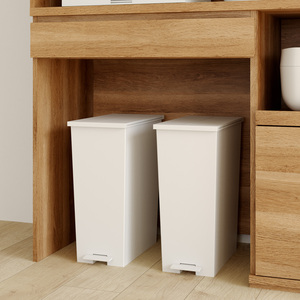 Modern American Wood <b>Desk</b> <b>with</b> 2 Storage <b>Shelves</b> and Drawers Shirai Model P37-1 Home Office & Living Room Furniture <b>with</b> Wheels - Product Image 4