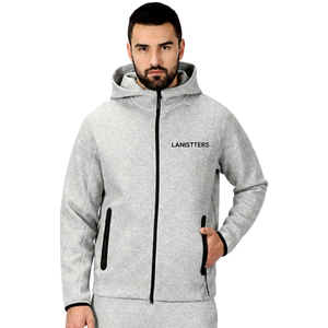 Men Fleece Full <b>Zip</b> Hoodie Tracksuit Set Relaxed Fit Straight Leg <b>Trousers</b> Casual Winter Two Piece Lounge Outfit with Pockets - Product Image 3