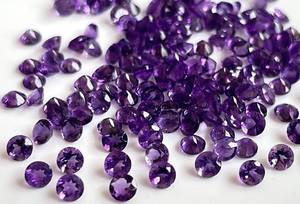 Achat en gros d'améthyste naturelle de qualité supérieure, pierres précieuses facettées en vrac pour la fabrication de bijoux, certifiées par un tiers, haute qualité par carat - Product Image 2