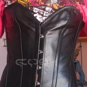 Corset gainant unisexe à haute compression en cuir noir de qualité supérieure, style gothique, pour affiner la taille - Fournisseur - Product Image 4