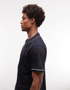 Wholesale Polyester/Cotton Mesh Breathable Custom Blank Button <b>Down</b> Plus Size Baseball Jersey Shirts Unisex for clubs & school - Product Image 6