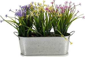 Jardinières métalliques personnalisées, pots à fleurs ovales en étain avec poignée en corde, bacs à plantes, jardinières à poignée en corde - Product Image 6