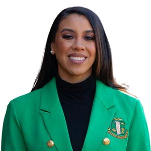 Blazer Verde Cruzado AKA para Mujer, Chaqueta Formal Inspirada en Hermandades, Elegante, Corte Entallado, Prenda Exterior Premium - Product Image 4