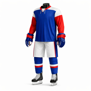 Conjunto de Uniforme de Hockey sobre Hielo Personalizado, Uniforme de Juego para Equipo, Malla Transpirable, Impresión por Sublimación, Fabricante Mayorista OEM ODM - Product Image 2