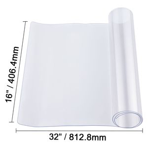 Copertura per Tavolo Rettangolare in PVC Trasparente 16 X 32 Pollici, Spessore 1,5 mm, Impermeabile, Protezione per Tavolo Trasparente - Product Image 2