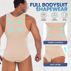 Compression <b>Jumpsuit</b> Unisex High Elastic Antibacterial Breathable Quick Dry Seamless Spandex/Nylon Full Body Sports Romper - Product Image 2