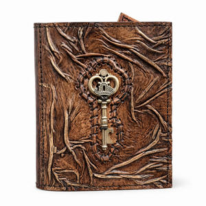 Diario de Cuero Marrón Vintage al por Mayor con Cierre Metálico y Llave Central - Diario en Blanco Antiguo para Regalos Premium - Product Image 2