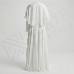 Abayas de manga larga transpirables de secado rápido más vendidas al por mayor para mujer, abaya musulmana de color sólido en venta, ropa islámica modesta - Product Image 2