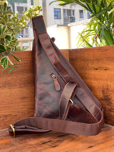 Bolsos de cuero para senderismo hechos a mano para mujer, bolsos de hombro tipo bandolera pequeños de piel de vaca, bolsos de pecho informales de cuero genuino para teléfono - Product Image 4