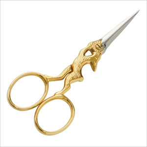 Promotions exceptionnelles Ciseaux à broder robustes B-A01 avec manche en plastique jaune-vert - Product Image 1