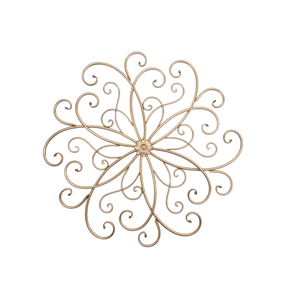 Décoration murale verticale élégante en fer forgé blanc, artisanale, pour salon, couleur personnalisable - Product Image 6