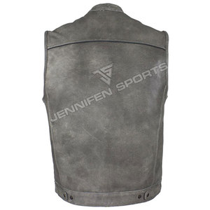 Chaleco de Motociclista para Hombre, Estilo Swat, Cuero Vacuno Premium, Cintura Ajustable y Bolsillos Ocultos, Chalecos 2026 - Product Image 6
