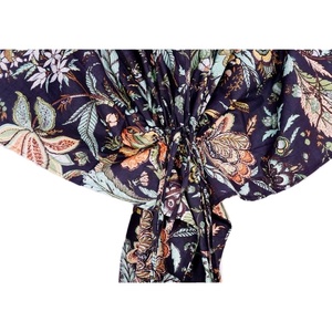 Caftan élégant en coton pour femmes Mini Bikini Cover up avec manches Impression numérique Sweet Style Resort and Night Wear Taille libre - Product Image 6