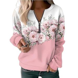 Oferta Caliente: Sudadera con Capucha de Forro Polar Oversize con Estampado de Leopardo Estilo Francés para Mujer, Manga Larga, Venta al por Mayor, Personalizable - Product Image 4