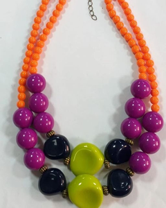 เครื่องประดับแฟชั่นมาใหม่ สร้อยคอประดับลูกปัดเรซิ่นอำพัน งานฝีมือเรซิ่น สำหรับผู้หญิงและเด็กผู้หญิง ราคาไม่แพง จาก Perfect Enterprises - Product Image 2