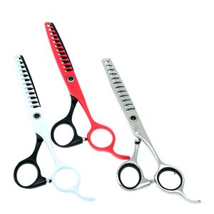 High Carbon Stainless Steel Super Cut Economical <b>Barber</b> and Thinning Scissor <b>Set</b> Private Label <b>Barber</b> Thinning Scissors - Product Image 6
