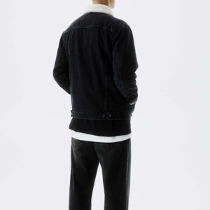 New Design Breathable Denim Jacket <b>Men</b> Stylish <b>Coats</b> Jean Running <b>Rain</b> Jacket With Back Printing Windbreaker Denim Jacket Boys - Product Image 2