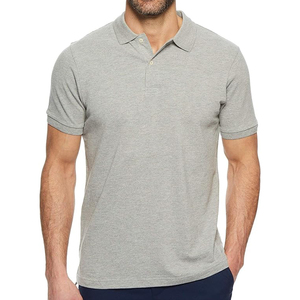 Polo homme uni blanc léger à manches courtes pour le golf et le bureau, coupe classique - Product Image 3