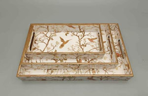 ถาดเสิร์ฟไม้ MDF เคลือบเอนาเมล ดีไซน์สวยงาม สำหรับโรงแรมและร้านอาหาร คุณภาพสูง - Product Image 2