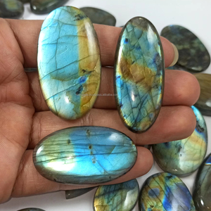 Cabochon de Labradorite Polie de Haute Qualité, Pierre Semi-Précieuse Naturelle pour la Fabrication de Bijoux DIY - Product Image 2