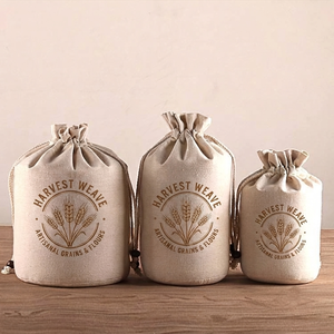 Juego de Bolsas de Algodón Personalizadas, Teñidas en Color Liso, Ecológicas, Reutilizables, para Uso Doméstico, Fabricante Mayorista OEM - Product Image 4