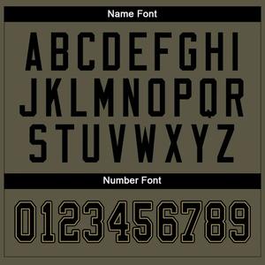 Camiseta de Fútbol Personalizada en Malla Color Negro-Oliva y Dorado Antiguo, Transpirable, de Secado Rápido, Ligera, Auténtica para Equipo de Fútbol - Product Image 3