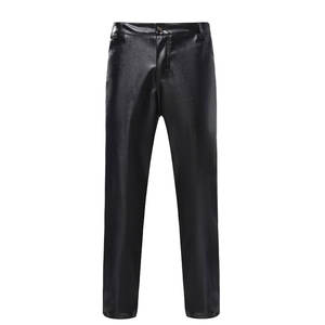 Pantalon en cuir pour homme de qualité supérieure, élégant, confortable, en cuir souple, coutures durables, parfait pour les occasions décontractées et les soirées. - Product Image 1