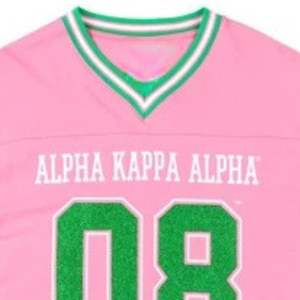 Camiseta Deportiva de Manga Larga con Cuello en V y Ribete Verde Rosa Claro, Número 08, Estampado Gráfico, Ropa Deportiva Informal para Mujer - Product Image 4