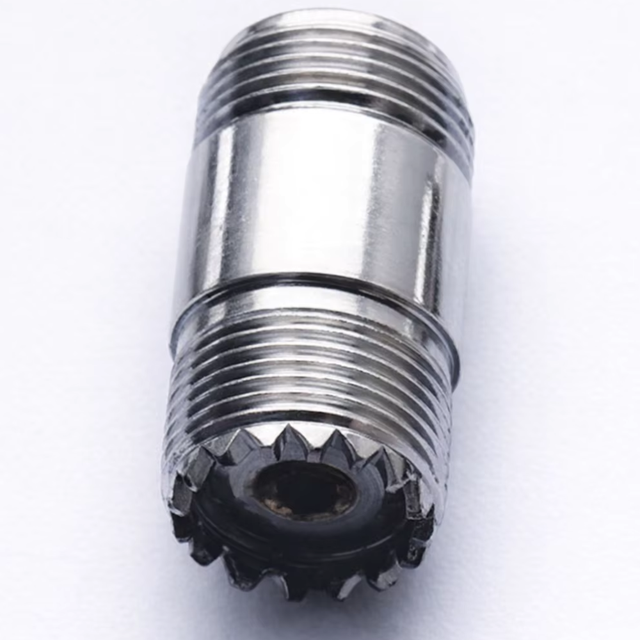 Durable N Female To UHF Female RF Coaxial Adapter Connector Nickel Plated Industrial Connector Adapter
