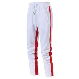 Unisex White Hooded Sweatshirt With <b>Red</b> Sleeve Stripes Full Sleeve Casual Autumn Wear Breathable Cotton <b>Material</b> Side Pockets - Product Image 2