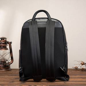 กระเป๋าเป้สะพายหลังกันน้ำ หนังแท้ ป้องกันการโจรกรรม สไตล์วินเทจ สำหรับใส่แล็ปท็อป ขนาดมาตรฐาน 20-35 ลิตร รุ่น Unisex LBP-0328 - Product Image 4