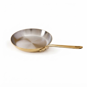 Cast Iron Handle Brass Metal Fry <b>Pan</b> Silver And Gold Polish For Home Kitchen Cookware Stovetop Cooking <b>Pan</b> Frying <b>Pan</b> - Product Image 2