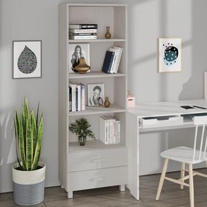 Mueble Alto Estándar de Madera de Pino Blanca Maciza y MDF para Sala de Estar, Solución de Almacenamiento Elegante y Duradera - Product Image 1