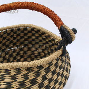 Seagrass Belly <b>Basket</b> Pot Laundry Straw Woven <b>Wicker</b> Rattan <b>Basket</b> Storage Seagrass <b>Basket</b> - Product Image 3