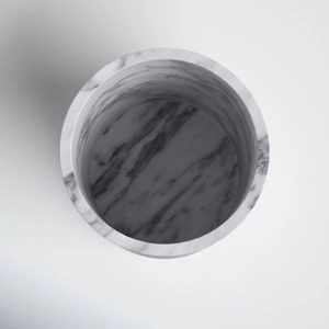 Enfriador de Bebidas de Mármol Hecho a Mano de Lujo, Porta Botellas Individual, Cubitera de Mármol Blanco Pulido de Primera Calidad - Product Image 2