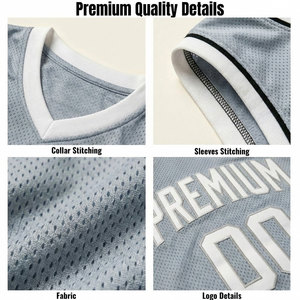 Maillot de basketball personnalisé sans manches en maille 100 % polyester pour équipe avec appliqué en sergé – Vente en gros - Product Image 5
