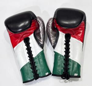 No Boxing No Life Guantes de Boxeo Profesionales Estilo Mexicano con Cordones, Guantes de Entrenamiento y Sparring de Cuero Genuino - Product Image 5