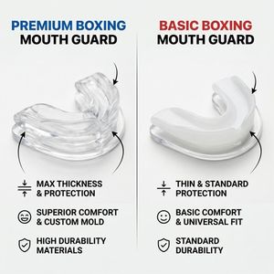 Protector Bucal de Boxeo Transparente Premium, Protector Dental Suave de EVA para Entrenamiento, Sparring, Deportes de Contacto, Equipo de Seguridad - Product Image 6
